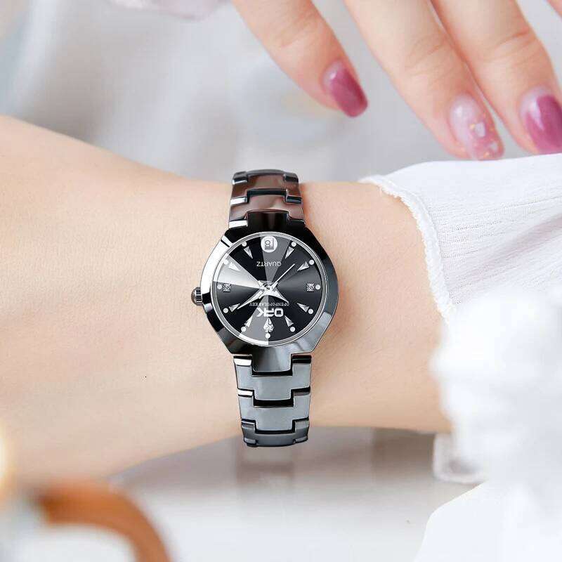 OPK 8105 Women's es Luxury Original Wrist for Girl Waterproof Luminous Ladies Fashionable Zircon Scale Date H260228