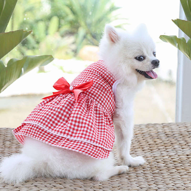 Famous brand Cross Border Spring Summer Dress Pet Clothes Teddy French Bulldog Bichon Cat Supplies Dog Clothing Apparel pupakaIK