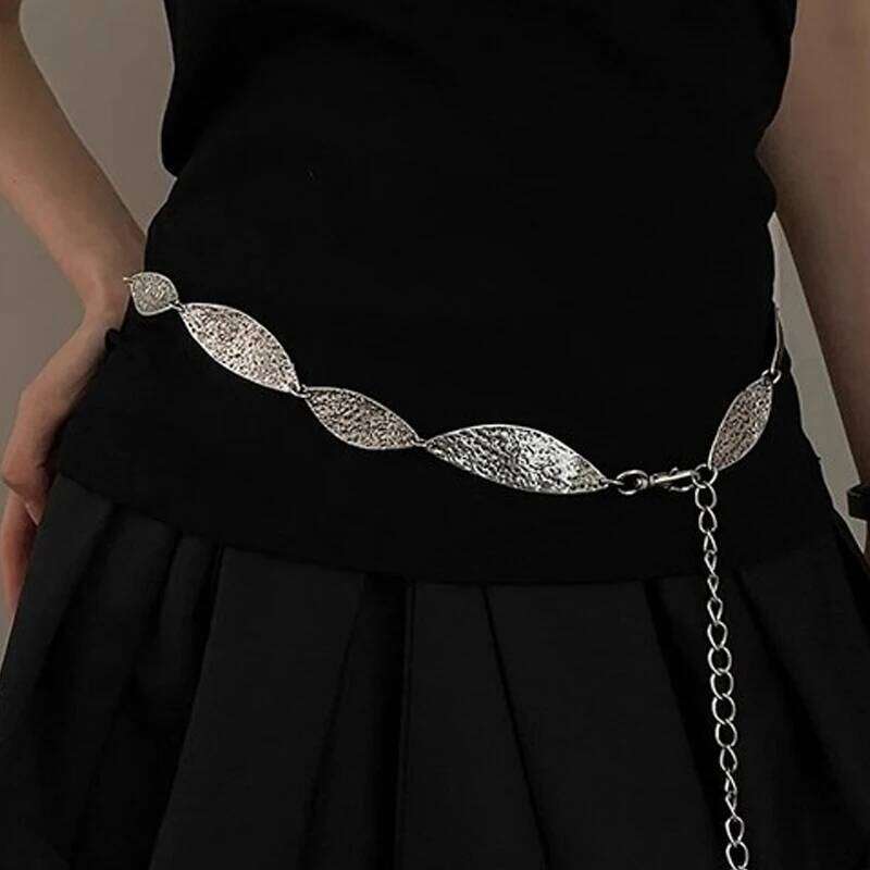 Three Dimensional Metal Waist Chain, Women's Versatile Accessories, Bohemian Style Belt Design, Decorative Matching Skirt H260228