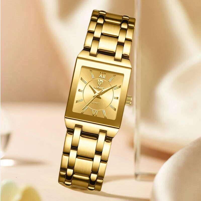 2022 Golden Quartz Wristes For Women Ladies Fashion 30m Waterproof Female Girl es Relogio Feminino Clock L1029 H260228