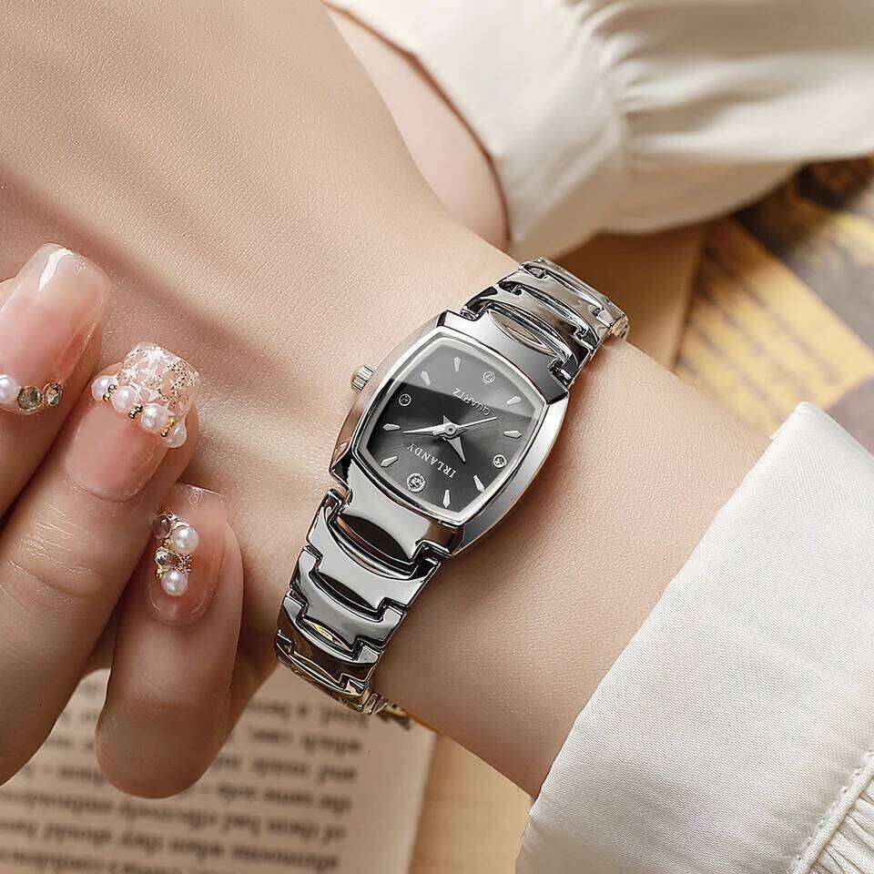 Elegant Women es Fashion Square Analog Quartz For Ladies Wrist Clock Reloj MujerWithout Box H260228