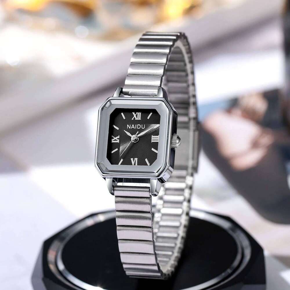Women's exquisite high appearance level simple mixed bar dial bamboo steel band quartz . H260228