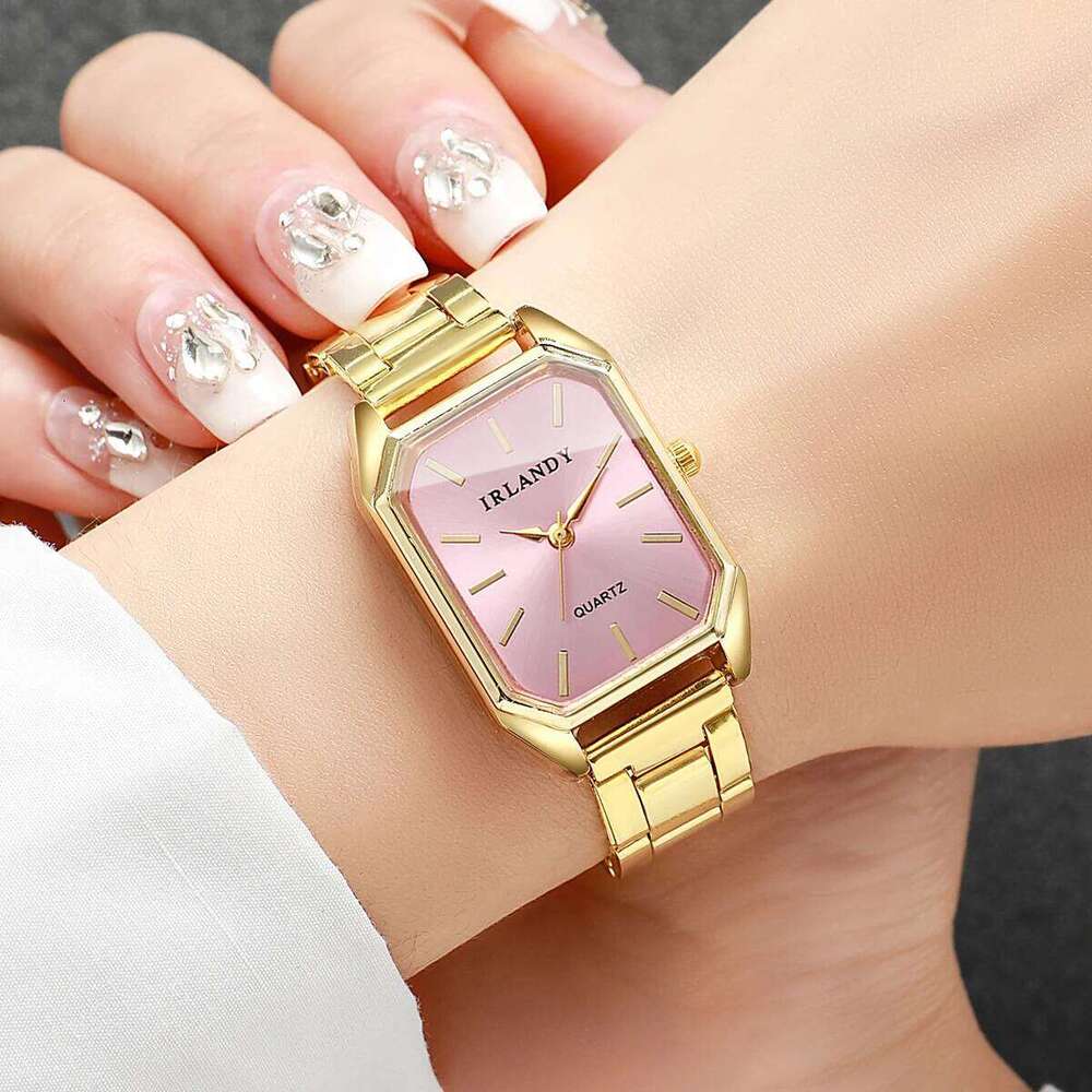 Fashion Rectangle Women Quartz es Elegant Ladies Wrist For Girls Clock Reloj MujerWithout Box H260228