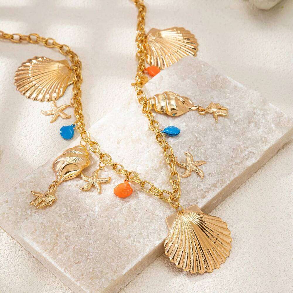 Vacation-style Starfish Shell Waist Chain for Women Simple Fashion Jewelry Accessories Hot Sale Party Gift 2025 New Style H260228