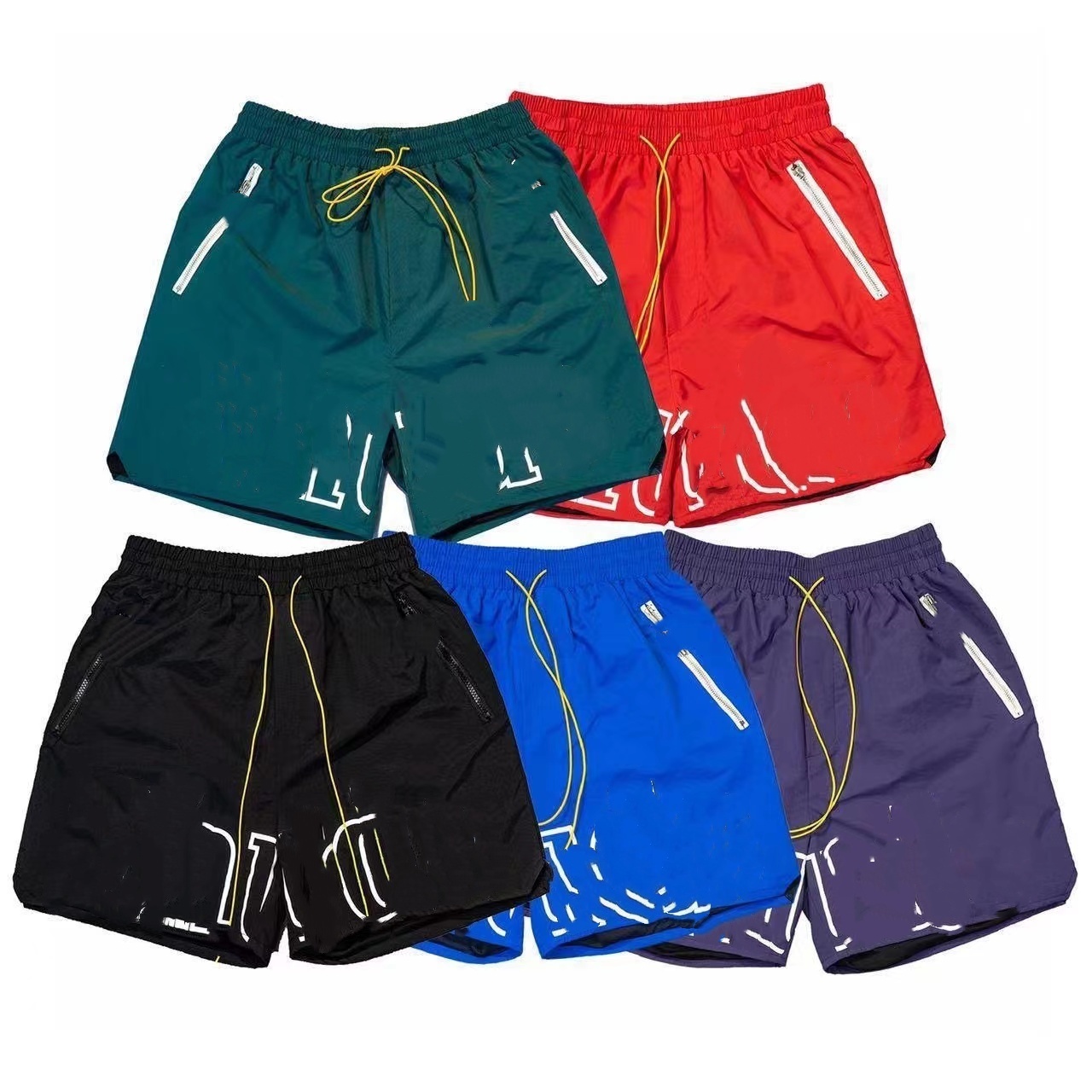 R Letter 3M Reflective Casual Sports Shorts: Elevate Your Style with American High Street Vibes Perfect for Beach Days and Active Adventures