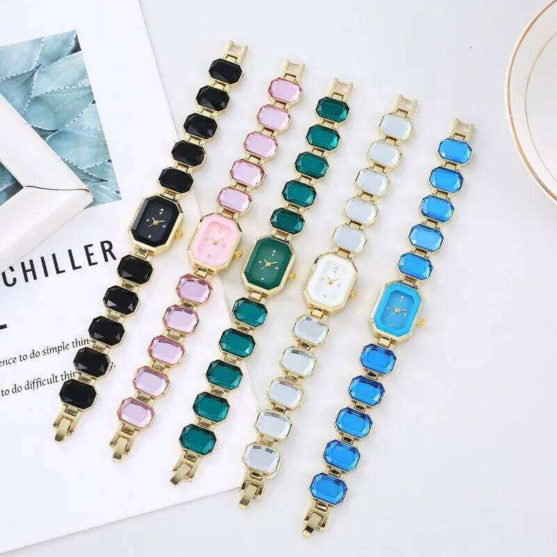 , Small Sugar Cube Fashion Square Ladies Quartz H260228