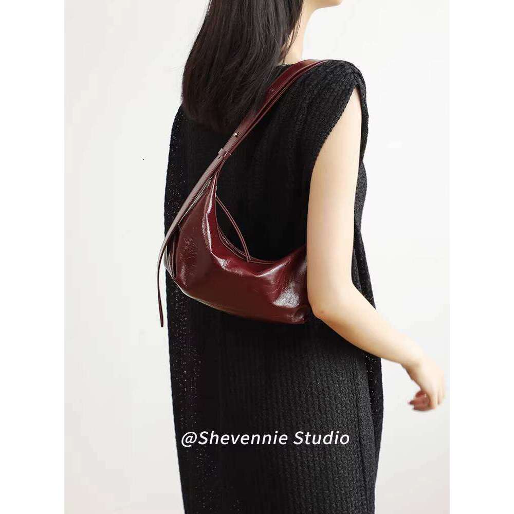Luxury Shoulder Bags Totes Hobo Korean Niche Cowhide Underarm Single Genuine Leather Dumpling High End Crossbody Fashion Women S Bag SENYY