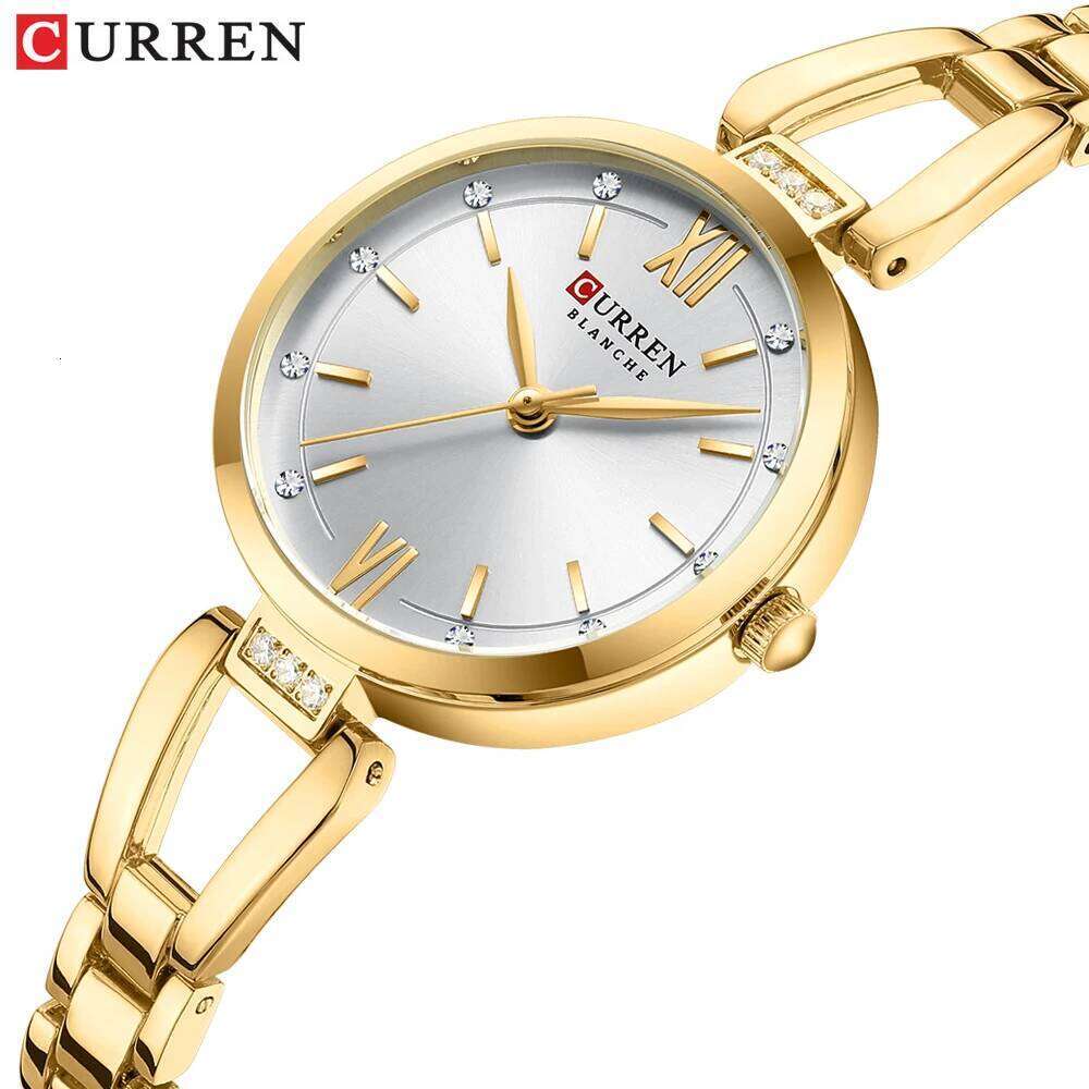 CURREN For Woman High Quality Diamond Ladies Quartz Waterproof Stainless Steel Women es reloj+box H260228