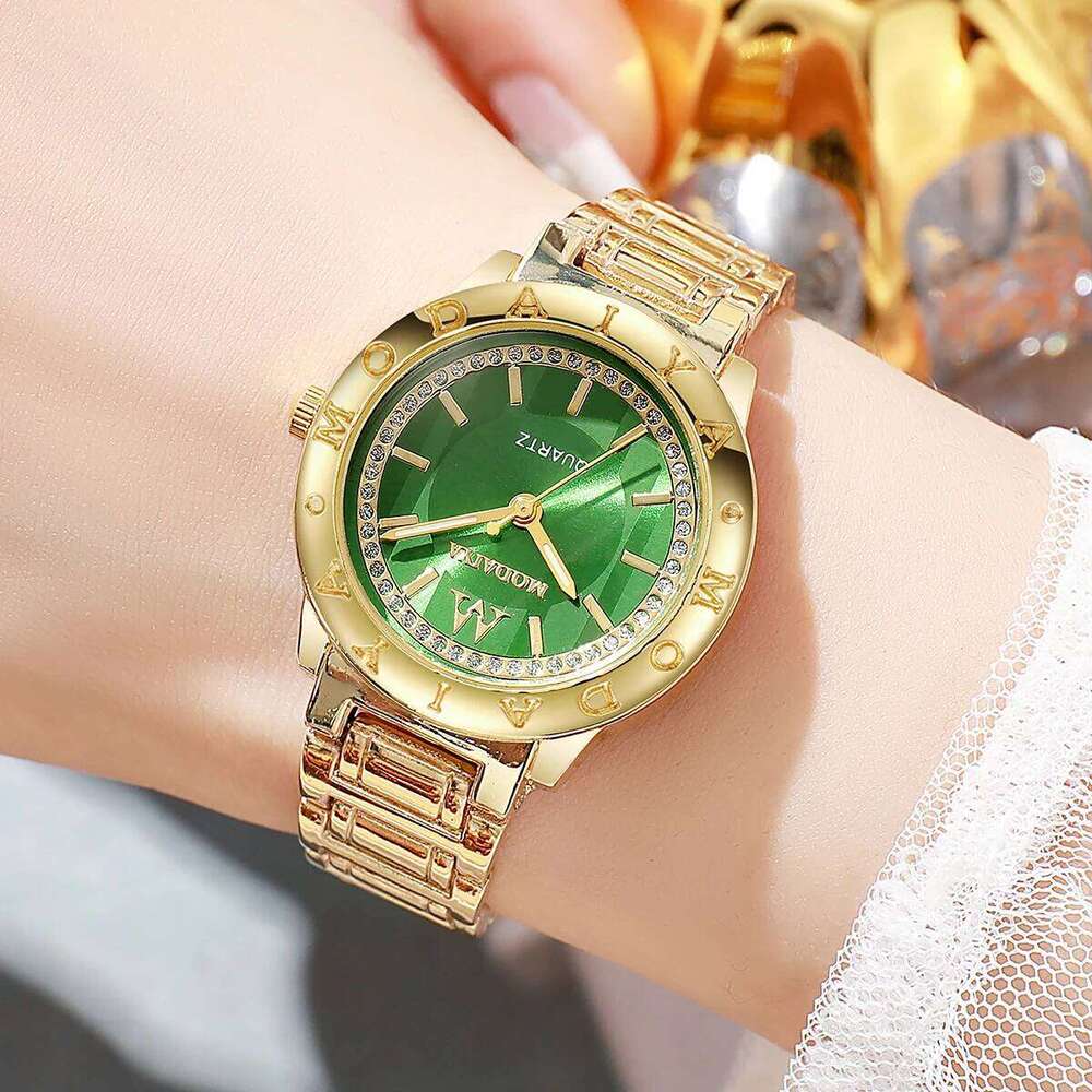 Luxury Rhinestone Women es Fashion Stainless Steel Strap Wrist For Ladies Clock Reloj Mujer H260228