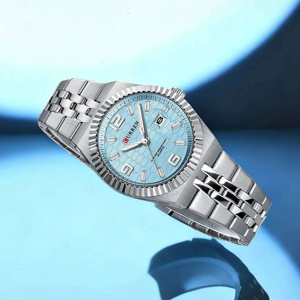 CURREN Women's Analog Quartz Waterproof Ladies Wrist es with Date Dainty Fashion Stainless Steel H260228