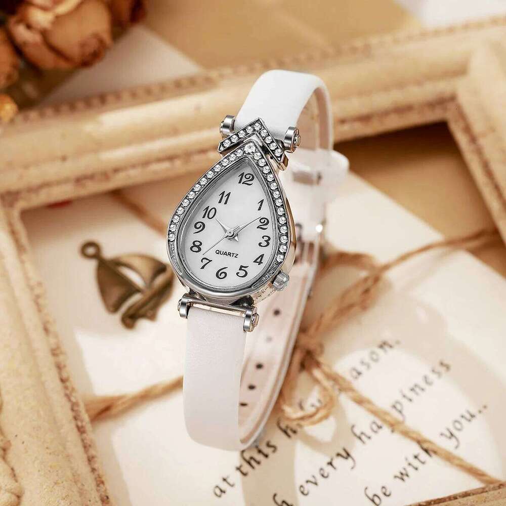 Fashion Rhinestone Women Quartz Ladies Casual Leather Strap Wrist Girls Clock Reloj Mujer H260228