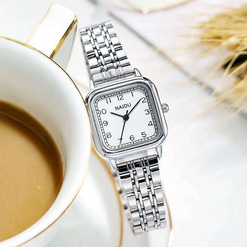 fashion small dial silver steel band women quartz dress H260228