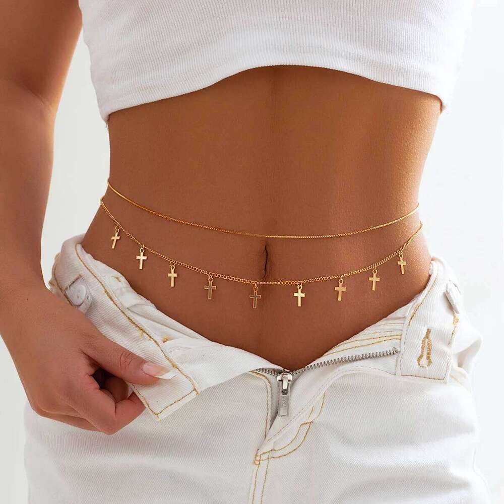Chains for Women Crystal Bodychain Hip Hop Punk Waist Chain Female Summer Accessories Sexy Body Jewelry Gifts H260228