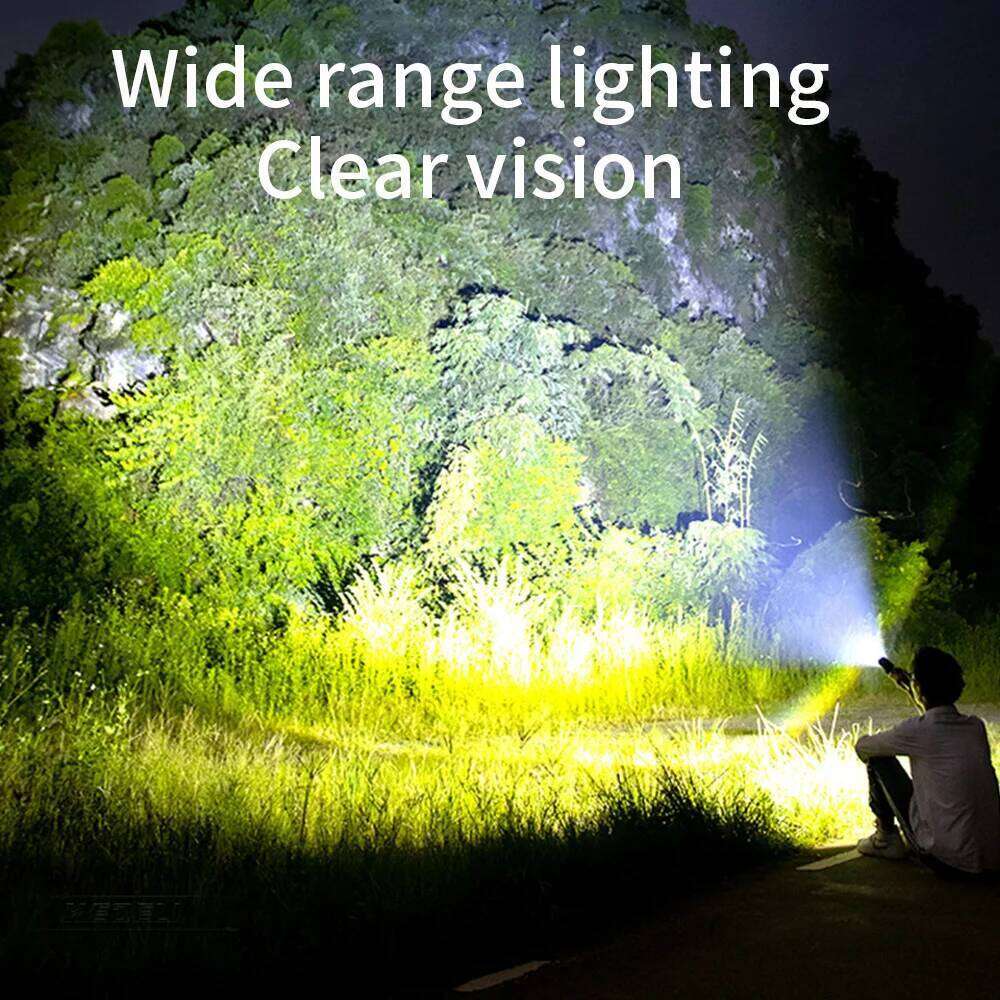 USB Rechargeable LED Flashlights High Lumens Handheld Light Waterproof for Hiking Outdoor Emergence Searchlight Z260301