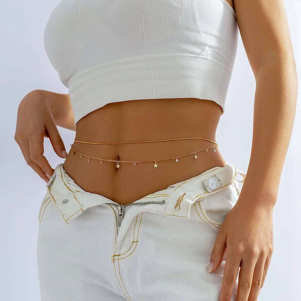 Chains for Women Crystal Bodychain Hip Hop Punk Waist Chain Female Summer Accessories Sexy Body Jewelry Gifts H260228