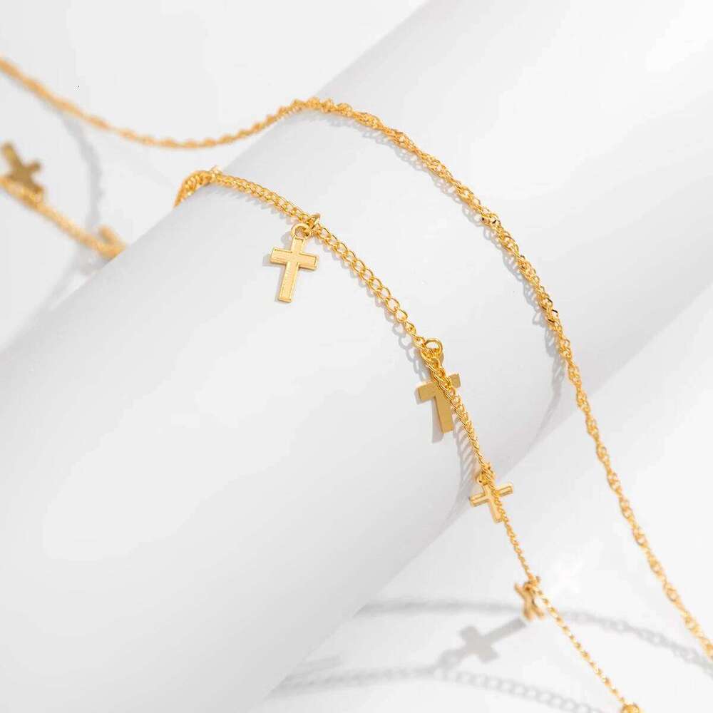 Ingemark Vintage Cross Jesus Pendant Waist Belly Belt for Women Summer Beach Bikinis Sexy Body Chain Festival Accessories H260228