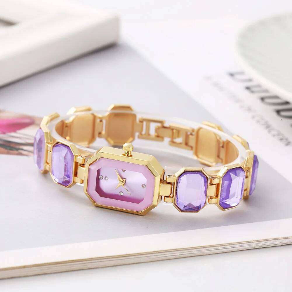 Small Candy Colored Women's Fashion Square Quartz H260228