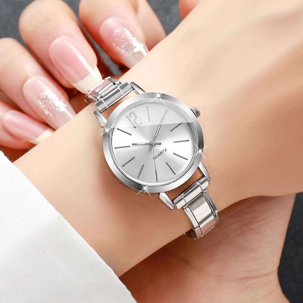 Fashion Simple Alloy Thin Strap Analog Quartz es Ladies Casual Arabic Dial Wrist Relogio FemininoWithout Box H260228