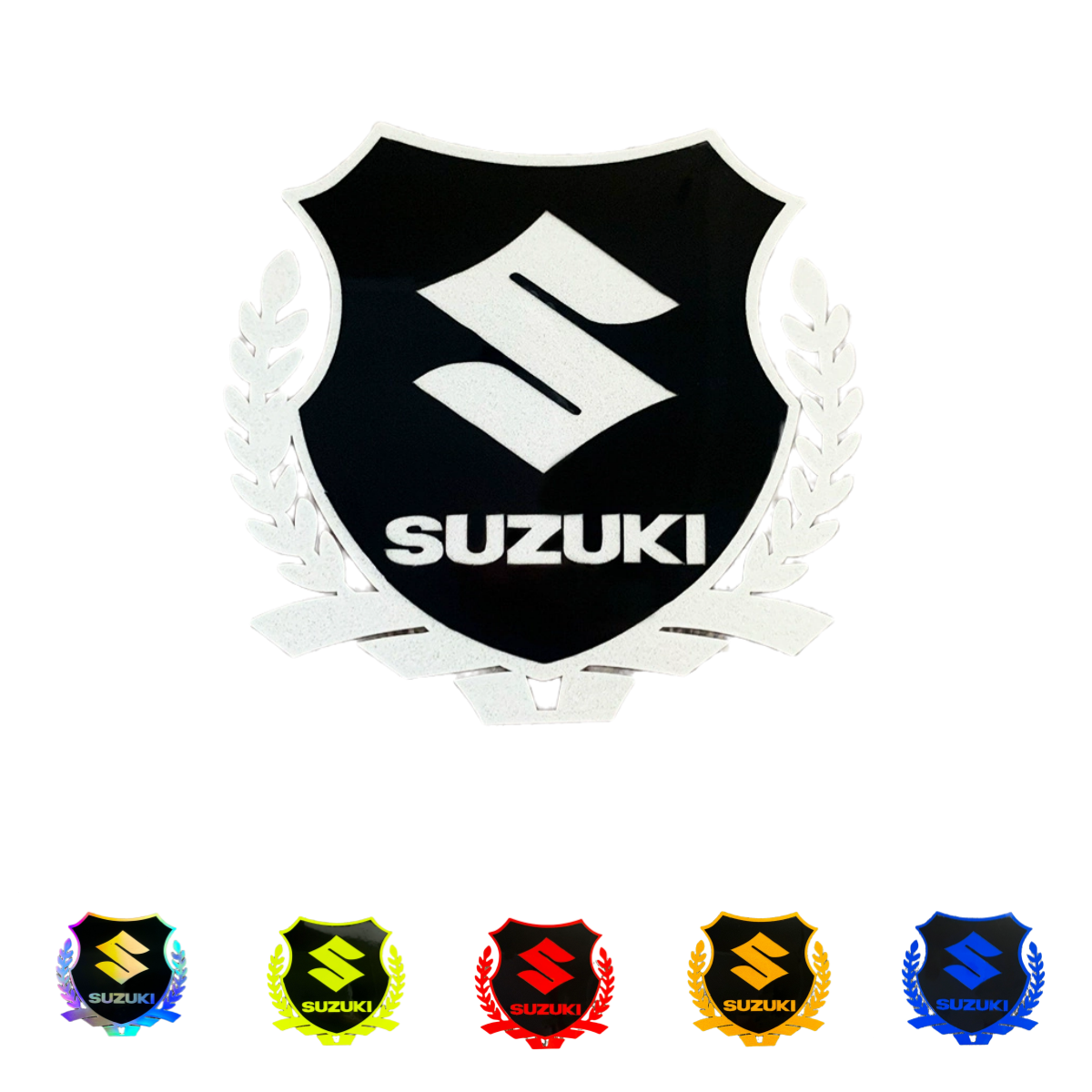 Sticker For Suzuki autobike Mark Transfer type with reflection Motorcycle Custom Black Red Gold Silver Hot Sale code80