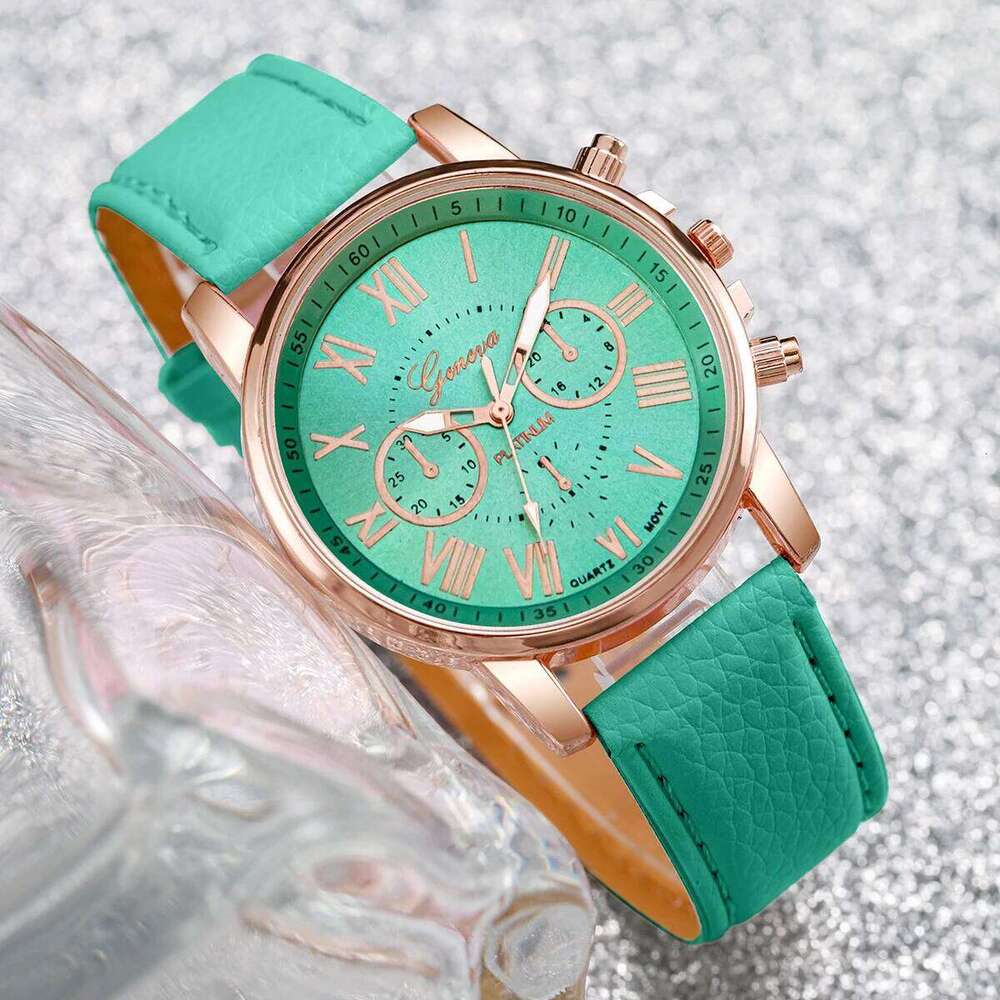 Fashion Leather Strap Women Quartz Wrist Ladies Casual Roma Dial Reloj Mujer Girls Clock Gift Without Box H260228