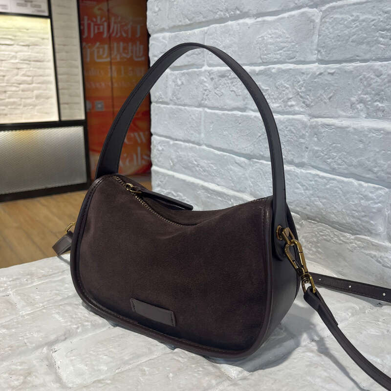 Luxury Shoulder Bags Totes Hobo Frosted Cowhide Square For Women New Genuine Leather Handbag Retro High End Feel Single Crossbody Small Bag SENYY
