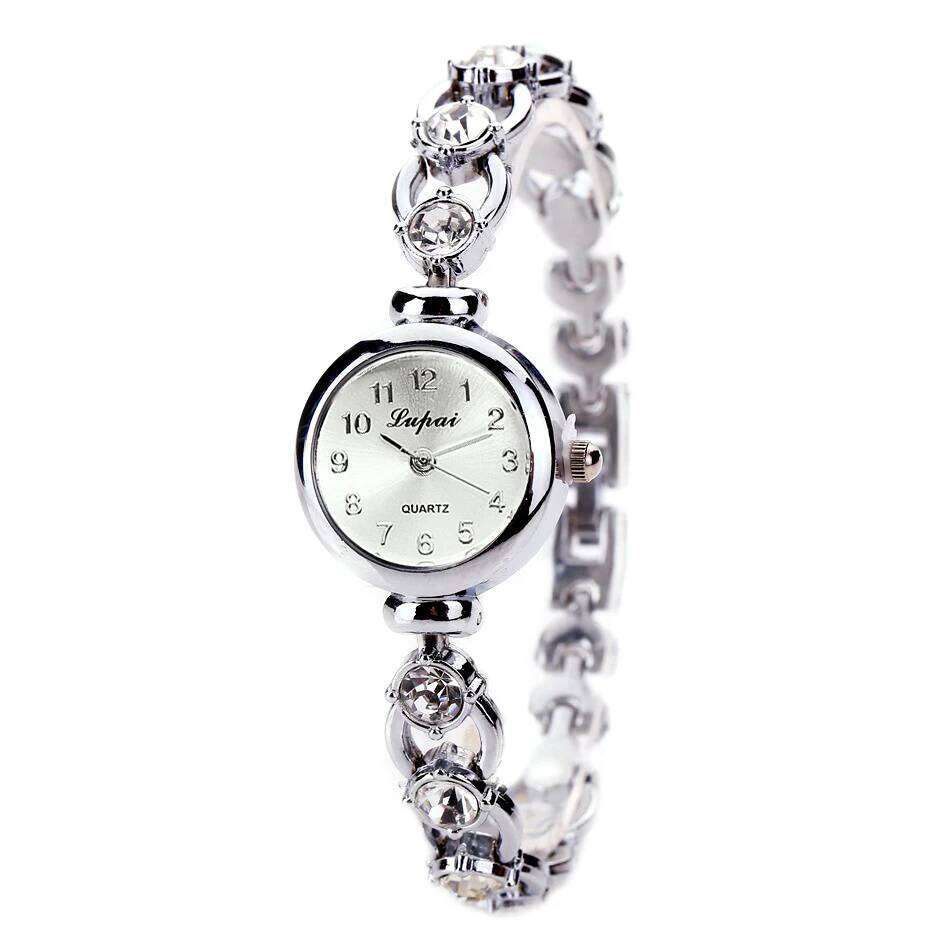 Women es 2024 Luxury Brands Stainless Steel Crystal Wrist Fashion Ladies Dress Reloj Mujer Montre Femme H260228