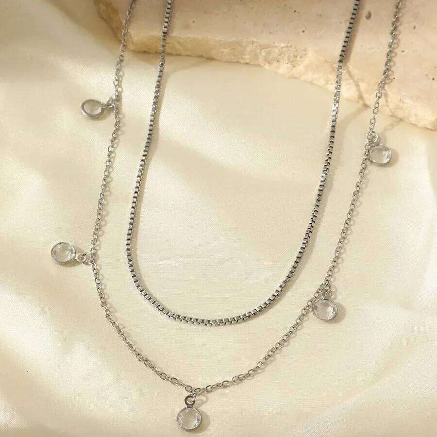 Bikini Female Personality Box Crystal Body Fashionable Double-layer Rhinestone Tassel New Waist Chain H260228