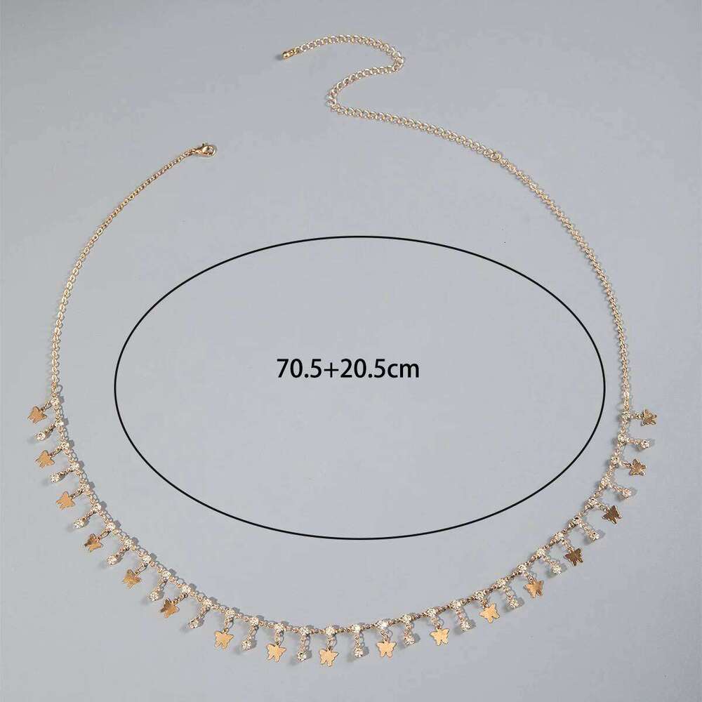 Tocona Fashion Multi-layer Silver Colour Personality Originality Adjustable Waist for Women Body Chain Jewelry Accessories H260228