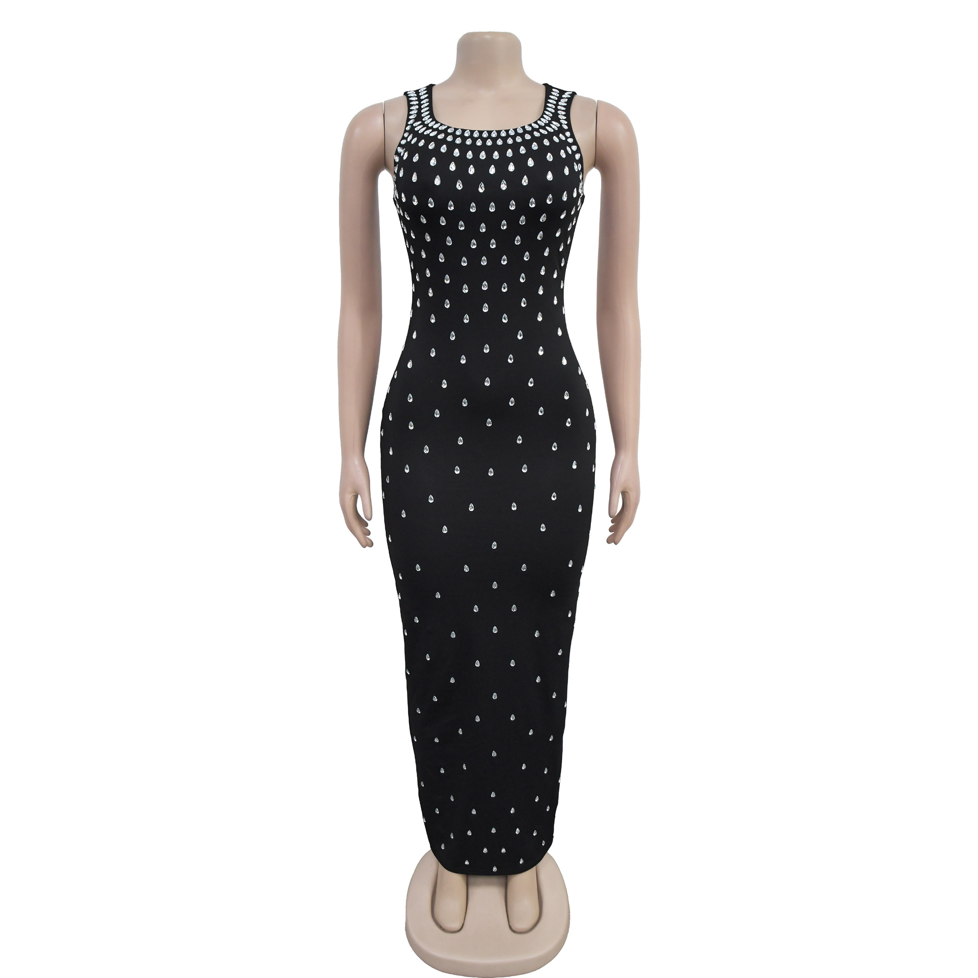 beadings fashion women lady maxi long dresses bandage bodycon dresses wholesale factory price H5019