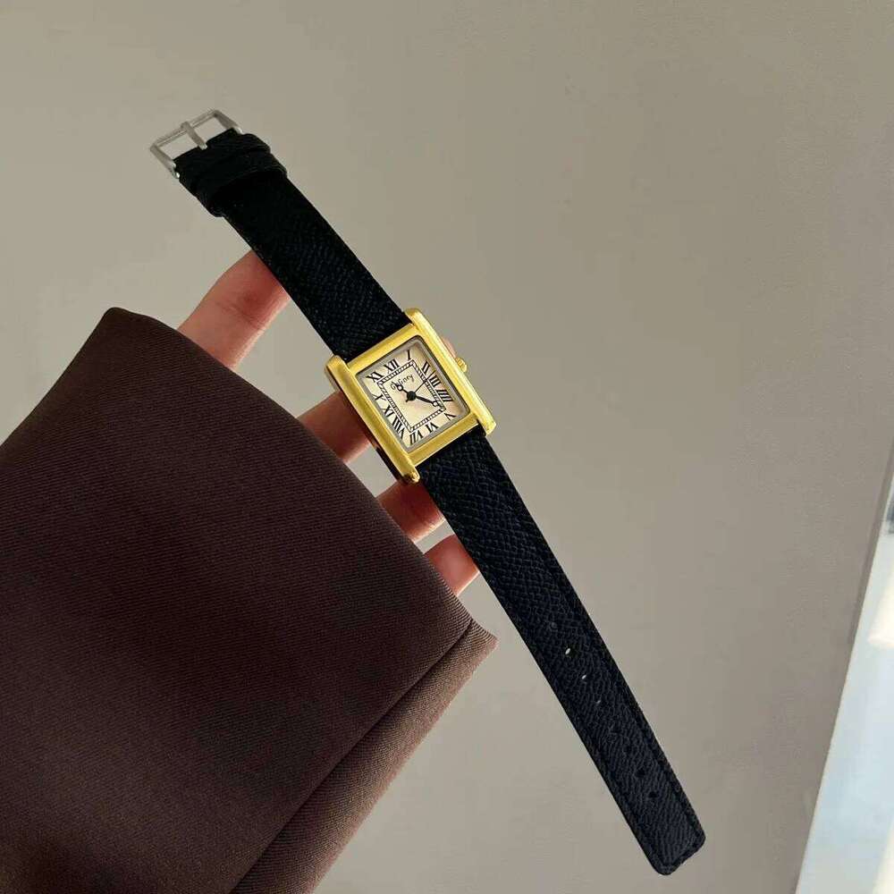 Square Small Retro Womens Girls Quartz es Tiny Female Women Dresses Lady Fashion Gift for Girlfriend H260228