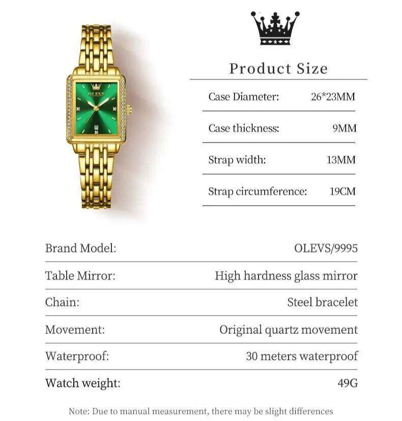 OLEVS 9995 Women's Elegant Quartz Ladies Wrist Top Brand Waterproof Luminous Date Original For Women H260228