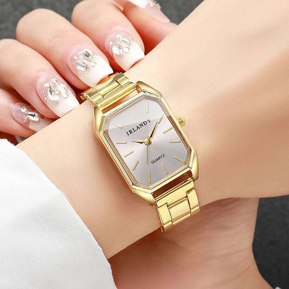 Fashion Rectangle Women Quartz es Elegant Ladies Wrist For Girls Clock Reloj MujerWithout Box H260228