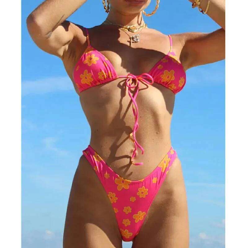 Print Sexy Bikinis 2026 Women's Swimwear Female Swimsuit Swimming Bathing Suits Girls Brazilian Bikini Set Beach Wear Bather Z260301