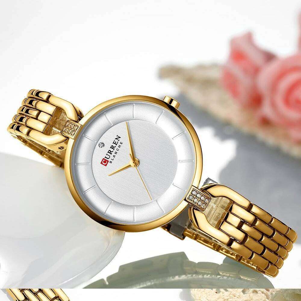 Curren 9052 Relojes Para Damas Steel Belt Quartz Women's Simple Fashion es for Women Relogio Feminino H260228