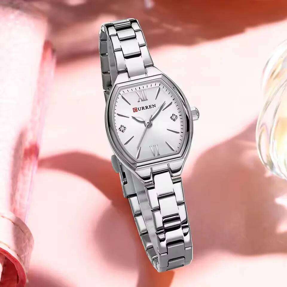 CURREN 9112 Gold Exquisite Women's Stainless Steel Quartz Waterproof reloj mujer H260228