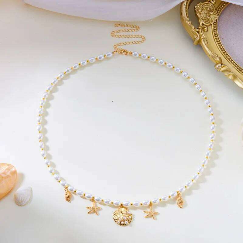 Sexy Double Layer Charm Sea Starfish Waist Belly Chain Women New Summer Beach Conch Shell Pearl Body Chains Jewelry Gifts H260228