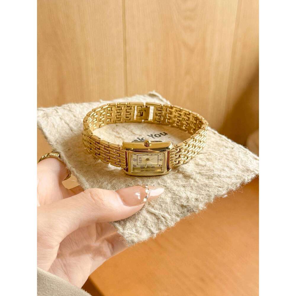 GEDI NEW Retro Elegant Quartz es for Woman Timepiece Minimalist Square Alloy Ladies Wrist Gift H260228