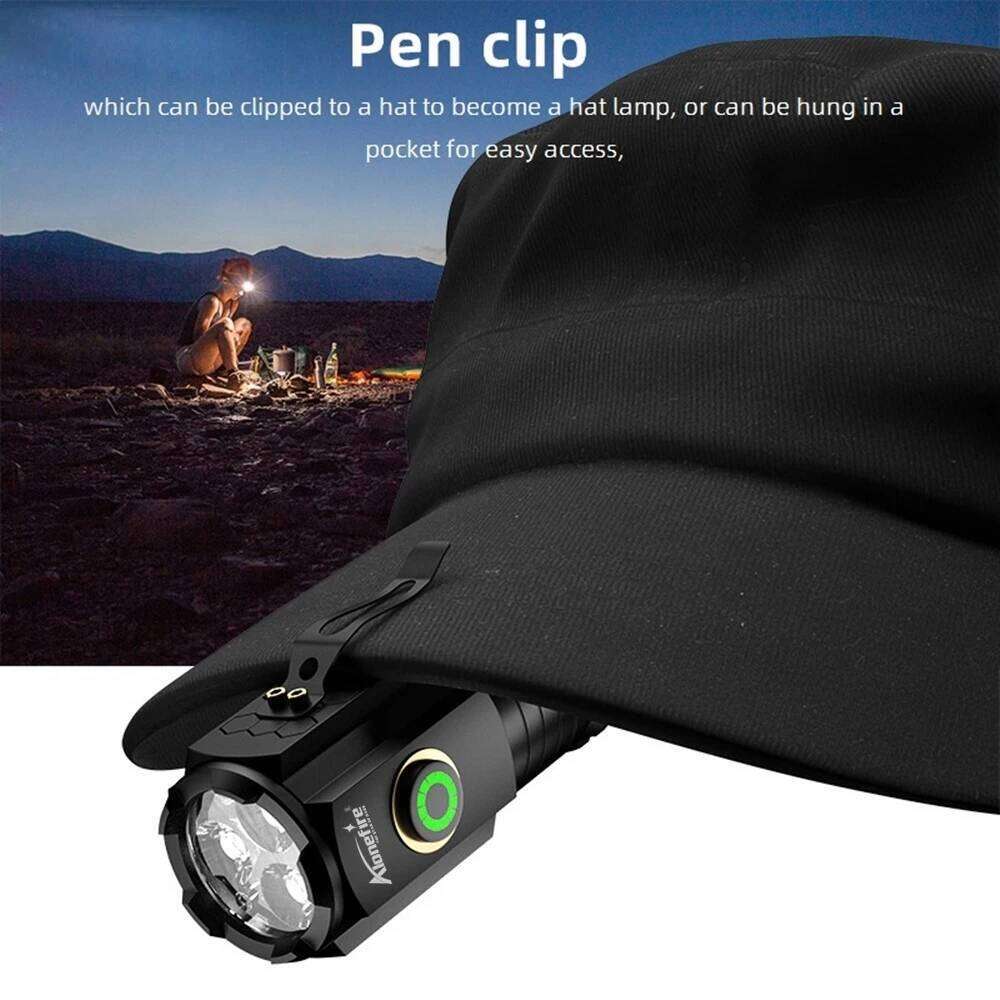 3-Led Mini High power Small Flashlight USB Rechargeable Work Rrepair Outdoor Hiking Fishing Camping Magnet Torch Lighting light Z260301