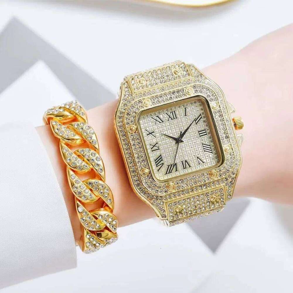 2pcs Luxury Fashion Men Women Set Silver Strap Quartz Wrist Alloy For Ladies Gift without box H260228
