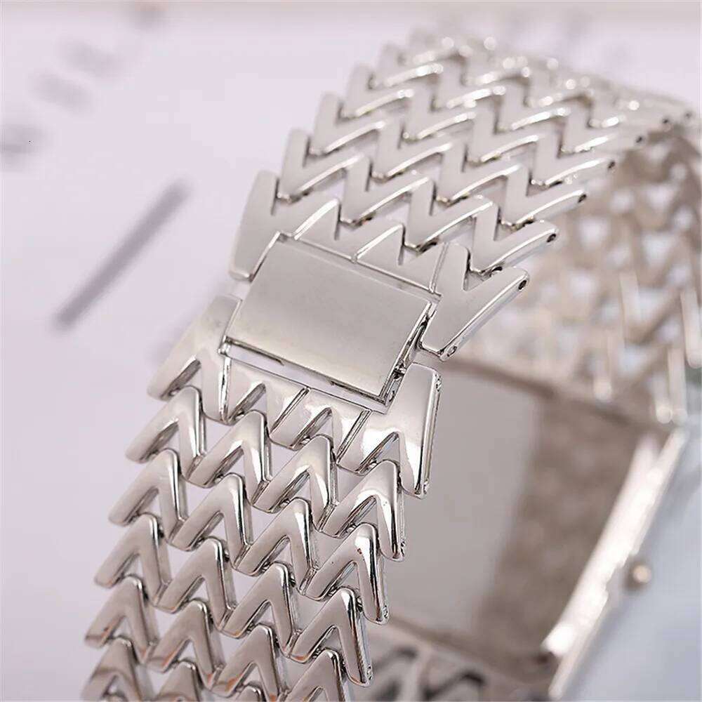 Golds Ladies Hot Fashion Simple Square Diamond Female Quartz es Stainless Steel Women Clock Dress H260228