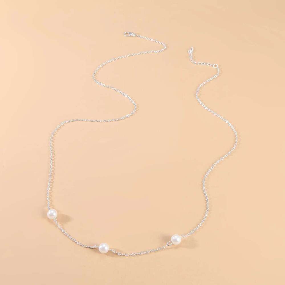 New Fashion Belly Simple Sexy Metal Pearl Waist Chain Women's Summer Beach Jewelry H260228