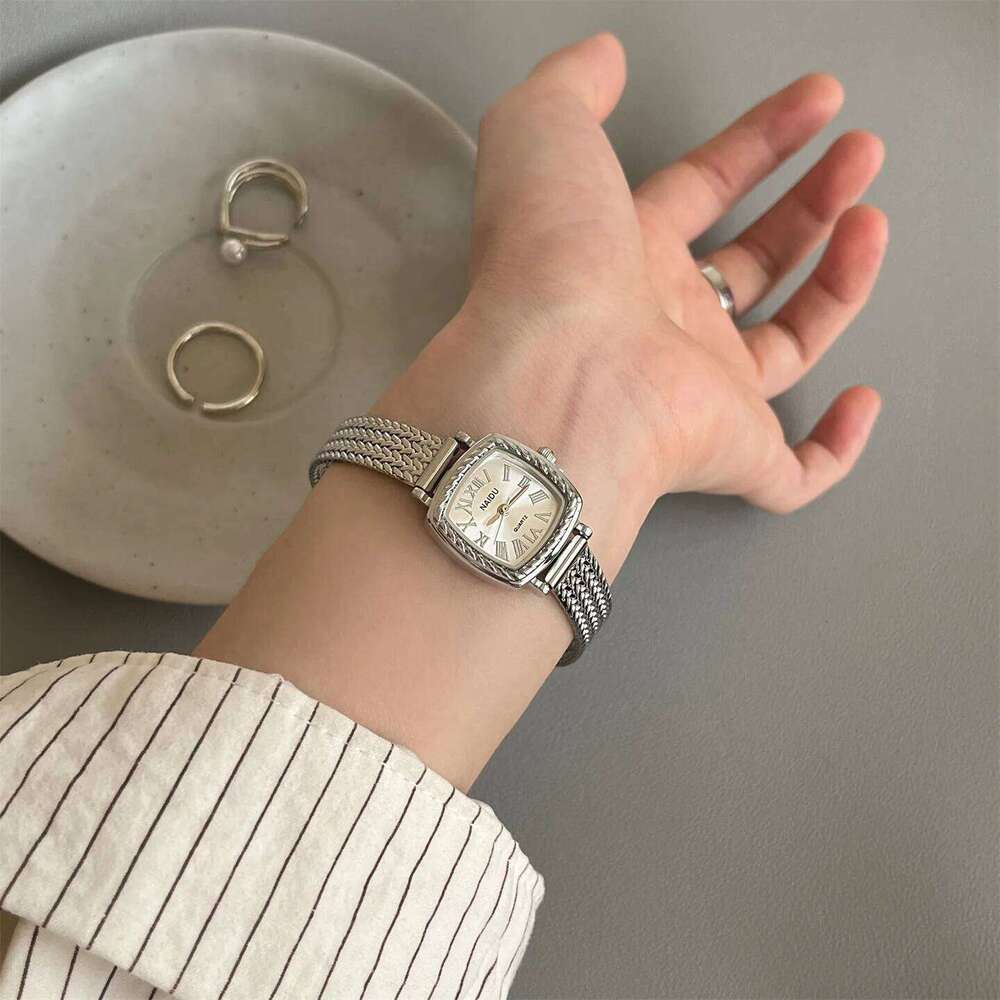 Vintage Exquisite Stainless Steel Strap Women Wrist Fashion Clock Gift Ladies Quartz es Relojes Para Mujer H260228