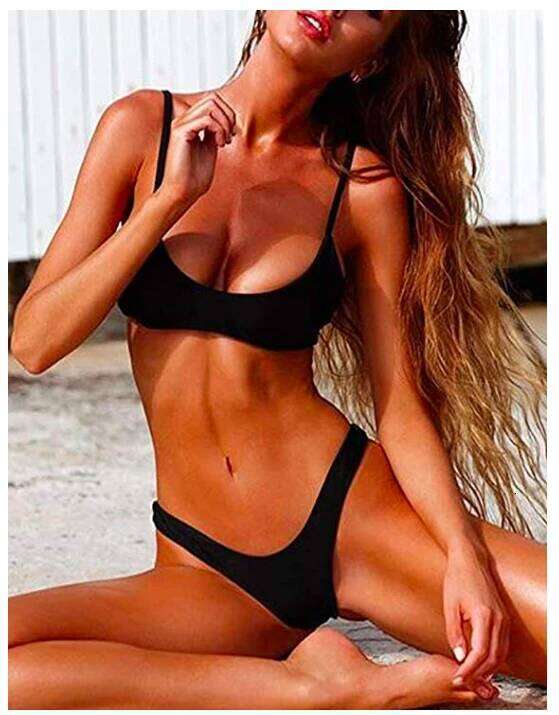 Sexy Set Women Swimsuit Solid Bikini Backless Swimwear Low Waist Bathing Suit Female Brazilian Biquini Z260301