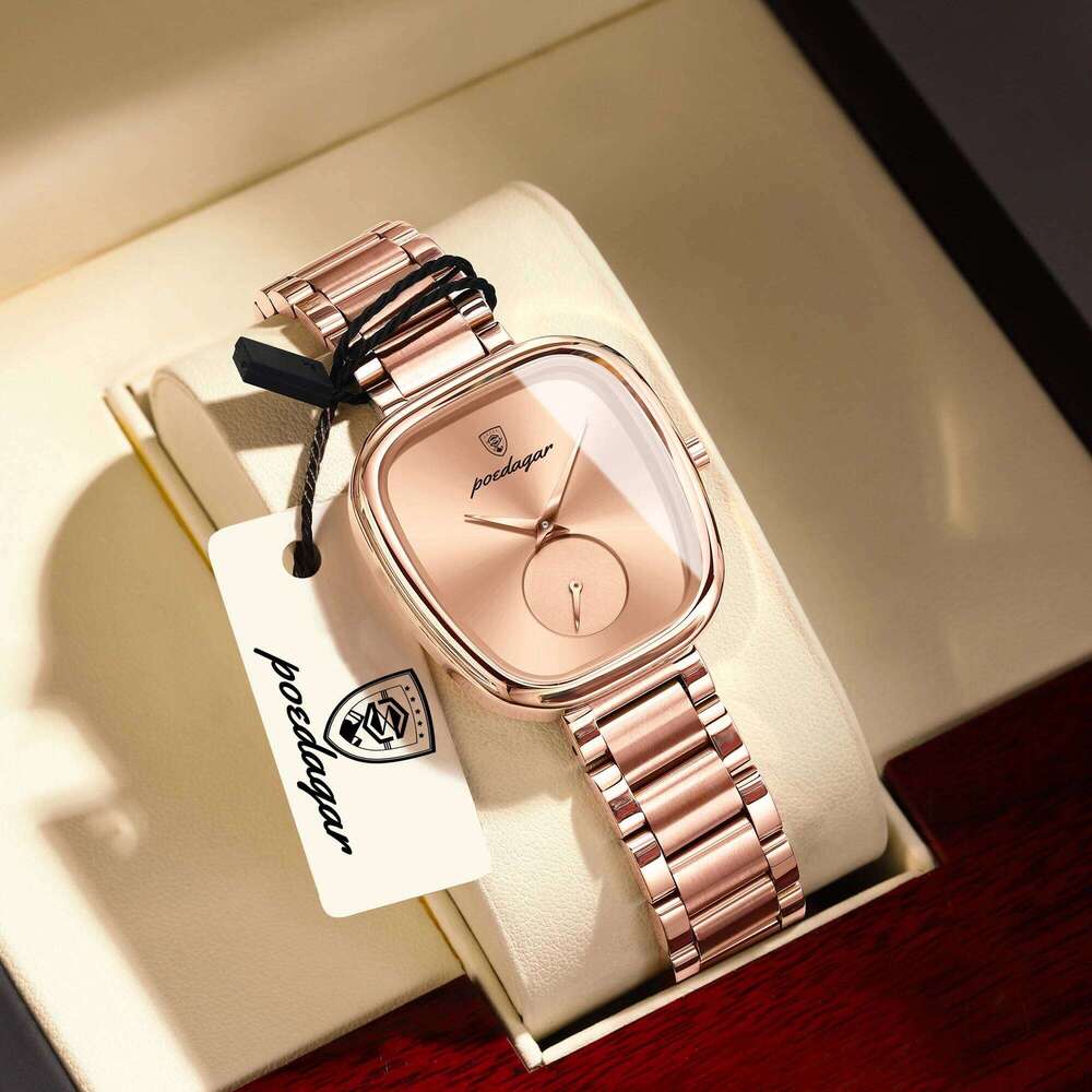 POEDAGAR Elegant For Woman Waterproof Stainless Steel Women's Quartz es Simple High Quality Ladies Wrist H260228