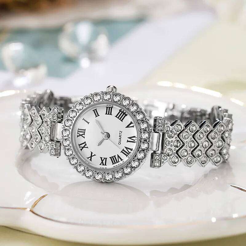 Ladies , Stylish Roman Diamond Quartz H260228