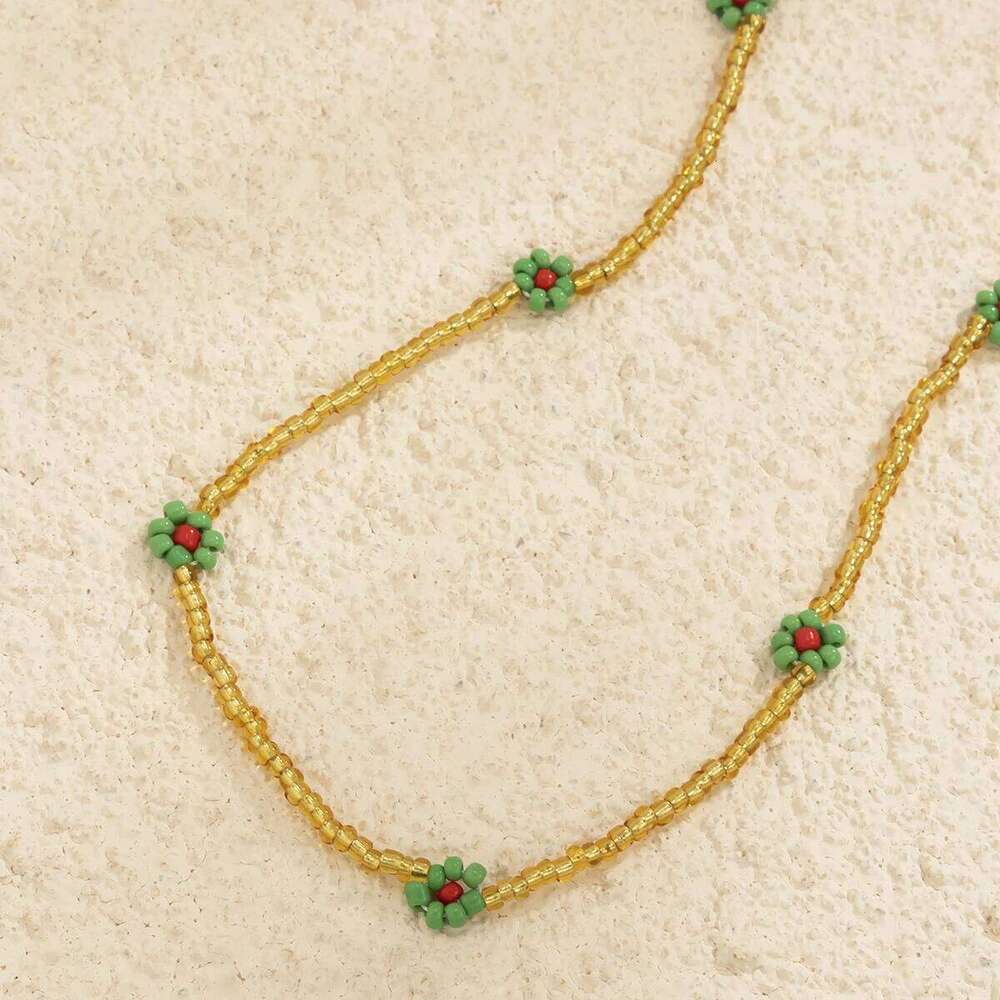 New Korean Fashion Cute Small Flowers Belly Chains For Women Bohemia Handmade Waist Beads Boho Vacation Sexy Body Chain Jewelry H260228