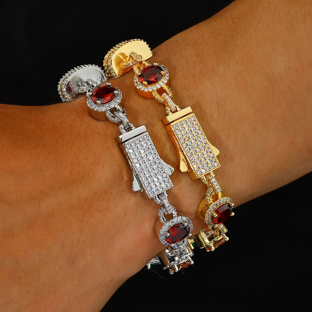 ESKEEM Rainbow Tennis Choker Women Jewelry Iced Out Multi Color Gemstone Necklace Colorful Stone Men Chain 260228