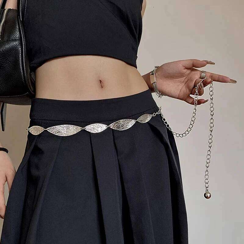 Three Dimensional Metal Waist Chain, Women's Versatile Accessories, Bohemian Style Belt Design, Decorative Matching Skirt H260228
