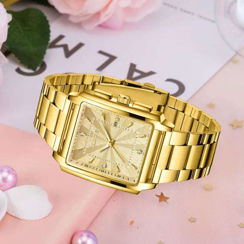 LIGE Fashion Waterproof For Top Brand Luxury Women Casual Sport Date Women's Quartz Wristes Montre Femme H260228