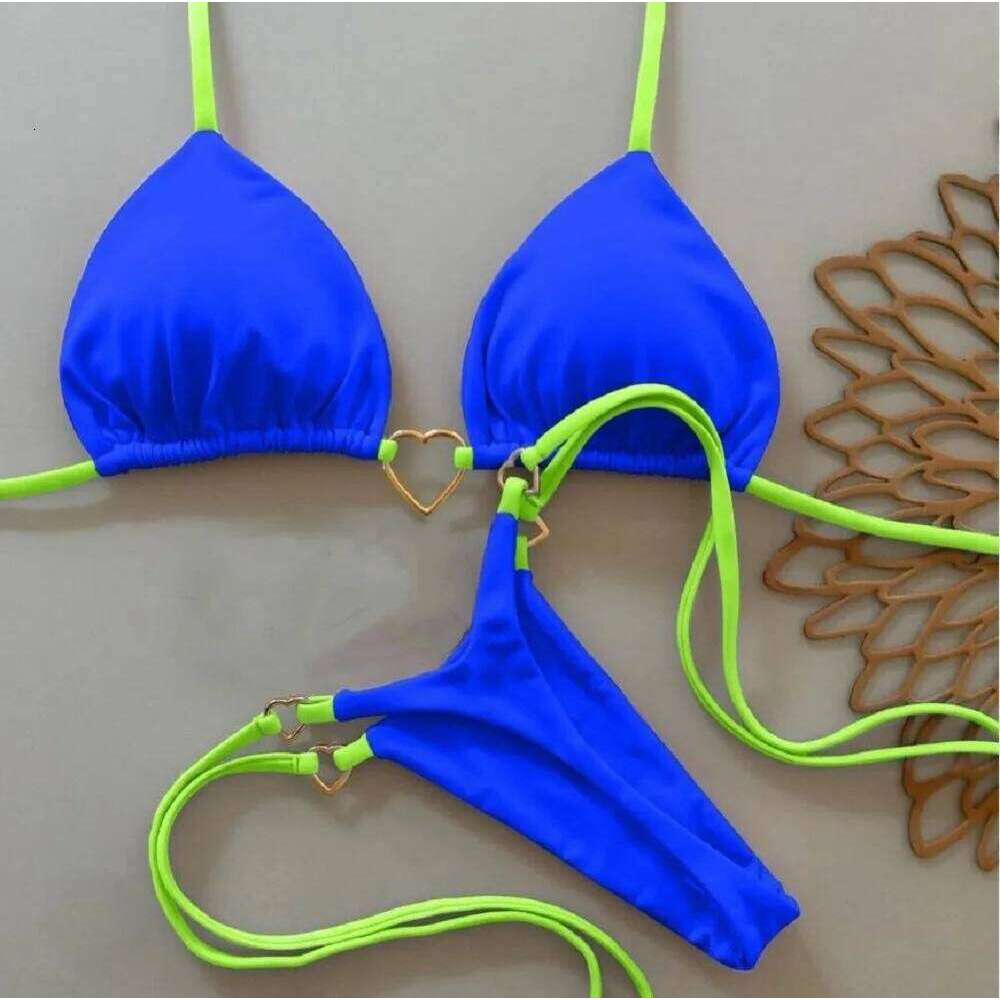 RUOTONSEPT Sexy Halter Solid color Bikini Set Women's Swimsuit Two-piece Triangle Thong Swimwear Bathing Suit Brazilian Biquinis Z260301